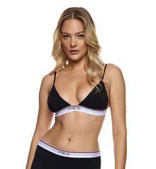 Γυναικείο Σουτιέν MED GIO - Τρίγωνο - Μαύρο - Regular Fit - Cotton - Cup B