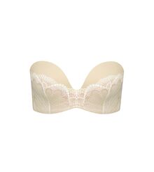 Σουτιέν στράπλες Wonderbra Ultimate - Μπεζ - Δαντέλα - Laser Cut - Cup C-D