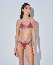 Γυναικείο Lida Σετ Μαγιό - Bronze μπικίνι - Τρίγωνο τοπ - Κανονικό Slip - Regular Fit - Lycra