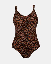 Γυναικείο μαγιό ολόσωμο Rock Club - Leo print - Comfort Line - Κανονικό