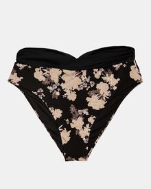 Μαγιό slip Plus Size Rock Club - Ψηλόμεσο - Μπικίνι κρουαζέ - Peony Print