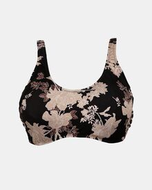 Μαγιό σουτιέν Rock Club - Μεγάλο στήθος - Peony print Bikini - Cup D