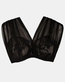 Μαγιό top Strapless Rock Club - Peony print - Bikini Πολυμορφικό- Plus Size - Cup E F