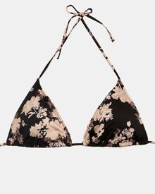 Μαγιό τρίγωνο Rock Club - Peony print - Τοπ Bikini - Plus Size