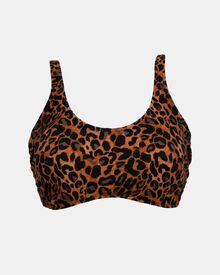 Μαγιό σουτιέν Rock Club - Μεγάλο στήθος - LEO print Bikini - Cup D