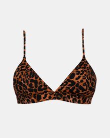 Μαγιό top Rock Club - Leo print - Bikini Τρίγωνο με Λάστιχο - Cup C