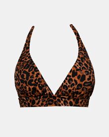 Μαγιό τρίγωνο Rock Club - Leo Print τοπ Bikini - Σταθερό cup C