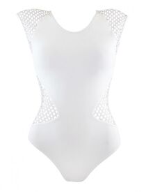 Γυναικείο μαγιό ολόσωμο Rock Club - Λευκό Κανονικό - Body swimwear