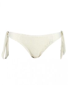 Μαγιό slip Rock Club - Λευκό Lurex - Μπικίνι δετό - Κανονικό