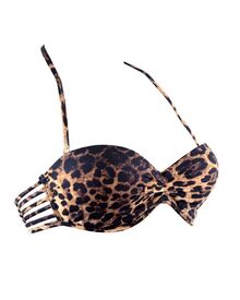 Μαγιό Strapless Rock Club - Bikini push-up - Animal - Cup B