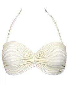 Μαγιό Strapless Rock Club - Λευκό Lurex - Bikini push-up - Cup B