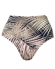 Ψηλόμεσο μαγιό Rock Club - Sahara print - Mix and Match slip - Barazil