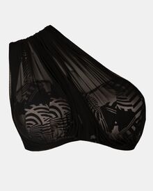 Γυναικείο Μαγιό top Strapless Rock Club - Macacao print - Bikini Πολυμορφικό- Plus Size - Lycra - Cup E F