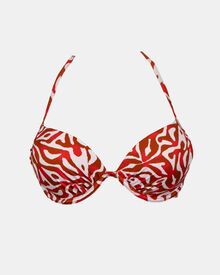 Γυναικείο Μαγιό Push Up Rock Club - Corals print - Ενίσχυση - Regular Fit - Lycra - Cup - B