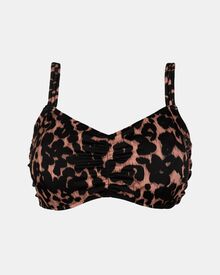 Γυναικείο Μαγιό σουτιέν Rock Club - Μεγάλο στήθος - Animal print Bikini - Regular Fit - Lycra - Cup E