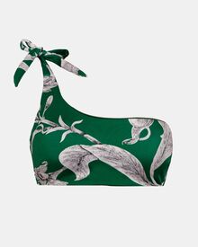 Γυναικείο Μαγιό τρίγωνο Rock Club - Lily print - Bikini τοπ - Ένας ώμος - Regular Fit - Lycra