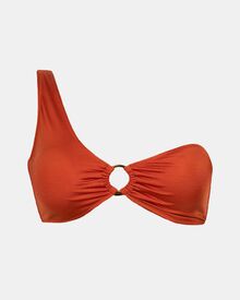 Γυναικείο Μαγιό μπουστάκι Rock Club Terracotta - Τοπ Bikini - Ένας ώμος - Regular Fit - Lycra