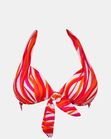 Γυναικείο Μαγιό Push Up τρίγωνο Rock Club - Waves print - Bikini Cup B - Regular Fit - Lycra