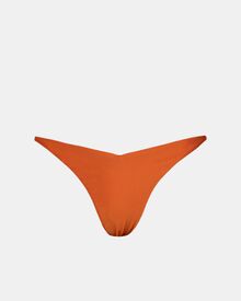 Γυναικείο Μαγιό slip Rock Club - Ψηλό κόψιμο - Terracotta - V σλιπ - Regular Fit - Lycra