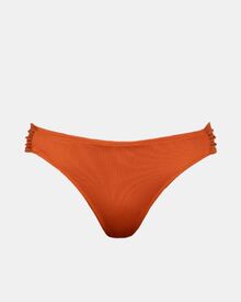 Γυναικείο Μαγιό slip Rock Club - Terracotta - Μπικίνι με σούρες - Regular Fit - Lycra