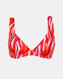 Γυναικείο Μαγιό top Rock Club - Waves print - Bikini για μεγάλο στήθος - Regular Fit - Lycra - Cup C D