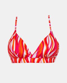 Γυναικείο Μαγιό top Rock Club - Waves print - Bikini Τρίγωνο με Λάστιχο - Regular Fit - Lycra