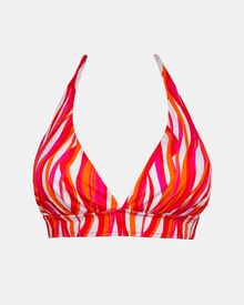 Γυναικείο Μαγιό τρίγωνο Rock Club - Waves Print τοπ Bikini - Σταθερό cup C - Regular Fit - Lycra