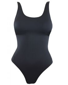 Γυναικείο μαγιό ολόσωμο Rock Club - Μαύρο - Ψηλό κόψιμο