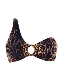 Μαγιό τρίγωνο Rock Club Animal - Animal Print τοπ Bikini - Ένας ώμος