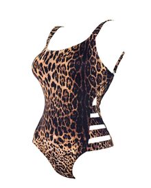 Γυναικείο μαγιό ολόσωμο Rock Club Leopard - Animal Print - Κανονικό