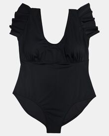 Γυναικείο Plus Size μαγιό ολόσωμο Rock Club - Μαύρο - Κανονικό - Cup D/E