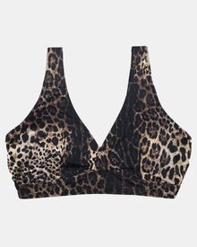 Μαγιό Crop Top Rock Club - Animal Bikini κρουαζέ - Plus Size