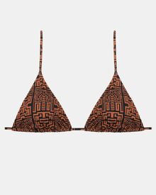 Μαγιό Plus Size τρίγωνο Rock Club - TOTEM print - Τοπ Bikini