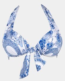 Μαγιό Push Up τρίγωνο Rock Club - Porcelain print - Bikini Cup B