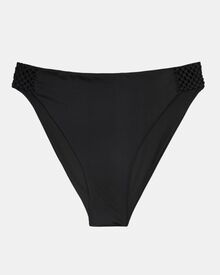 Μαγιό slip Plus Size Rock Club - Κλασικό Μαύρο - Μπικίνι macrame