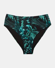 Μαγιό slip Plus Size Rock Club - Κλασικό Palm print - Μπικίνι κανονικό
