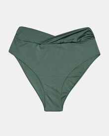 Μαγιό slip Plus Size Rock Club - Ψηλόμεσο Κυπαρισσί - Μπικίνι κρουαζέ