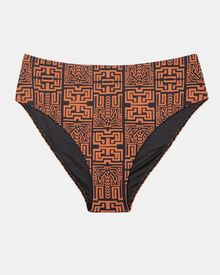 Μαγιό slip Plus Size Rock Club - TOTEM print - Μπικίνι κανονικό
