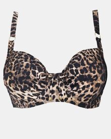 Μαγιό top Rock Club - Animal print - Bikini για μεγάλο στήθος - Cup D E