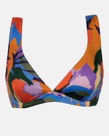 Μαγιό top Rock Club - Midnight print - Bikini για μεγάλο στήθος - Cup C D