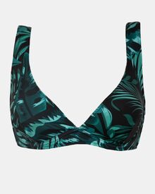 Μαγιό top Rock Club - Palm print - Bikini για μεγάλο στήθος - Cup C D