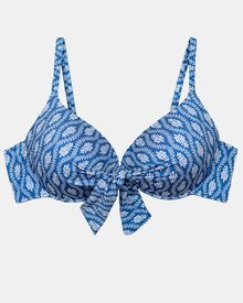 Μαγιό top Rock Club - Plus Size - Greek print Bikini - Cup D E