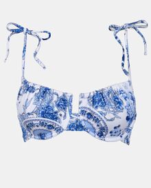 Μαγιό top Rock Club - Porcelain print - Bikini Χωρίς Ενίσχυση - Cup B C