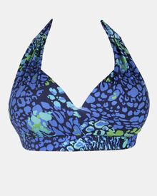 Μαγιό top Τρίγωνο Rock Club - Spring print - Bikini για μεγάλο στήθος - Cup E