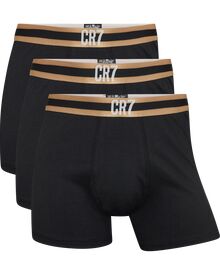 Ανδρικό boxer CR7- Βαμβακερό - Μαύρο - Δίχρωμο λάστιχο - 3 Pack