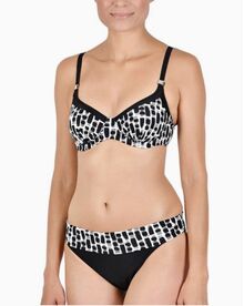Σετ Γυναικείο μαγιό Naturana - Μπικίνι - Plus size - Μαύρο - Χωρίς Ενίσχυση - E cup