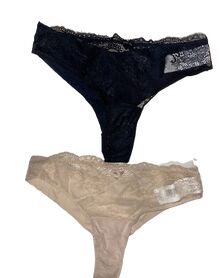 Slip Brazil Promise 2 Pack - Μαύρο Μπεζ - laser cut - Δαντέλα Εμπρός - Χωρίς ραφές  - 2 Τεμάχια