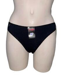 Γυναικείο Slip Mini MEI - Μαύρο - Οικολογικό βαμβάκι - Μαλακό Λάστιχο