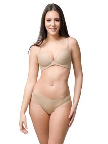 Σουτιέν Push-Up Luna Miracle One - Μπεζ με ενίσχυση - Τέλειο Κράτημα - Χωρίς Μπανέλα