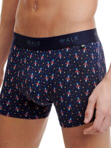 Ανδρικό boxer Walk - Bamboo Brief - Μπλε- Christmas Gift - Καρυοθραύστης